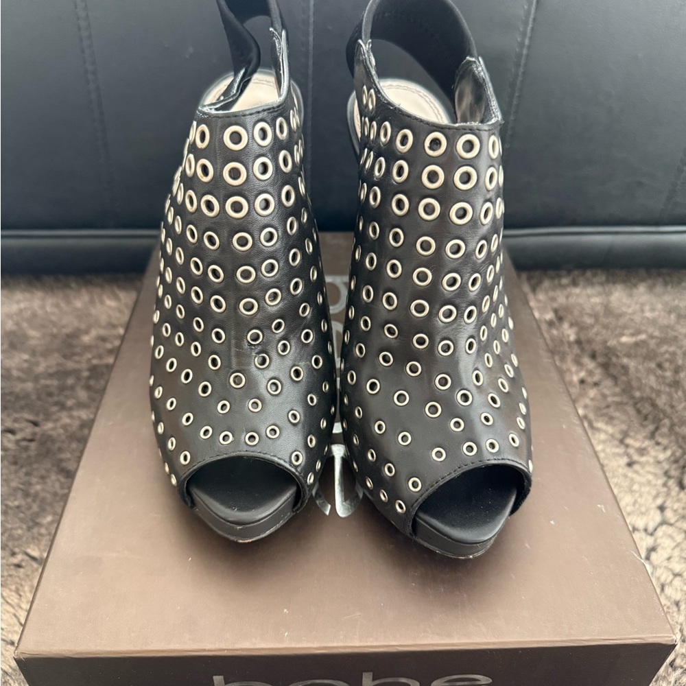 Bebe Black and Silver Belinda 6